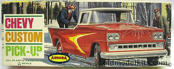 Aurora 1/32 1962 Chevrolet Custom Pick-Up Truck - Draggin Wagon, 555-79 plastic model kit
